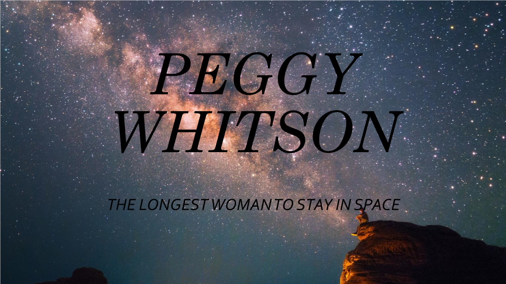 Peggy Whitson