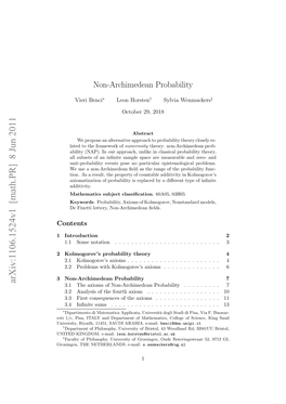 Non-Archimedean Probability (NAP) Theory