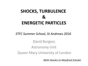 SHOCKS and ENERGETIC PARTICLES Sun – Wind – Planets