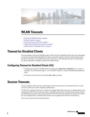WLAN Timeouts