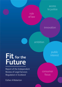 Ambition Access to Justice Rule of Law Innovation Public Interest Consumer