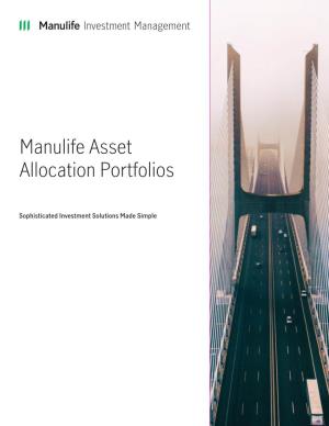 Manulife Asset Allocation Client Brochure
