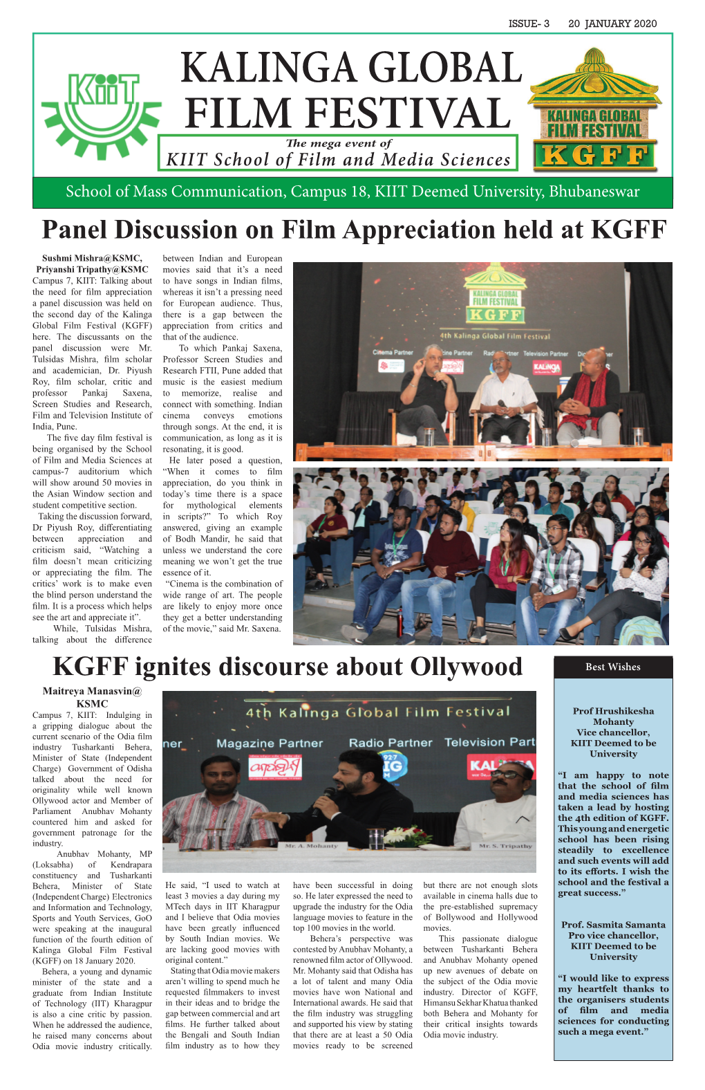 KGFF Newsletter