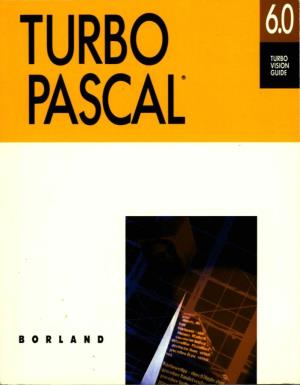 BORLAND Turbo Pascafbj Version 6.0