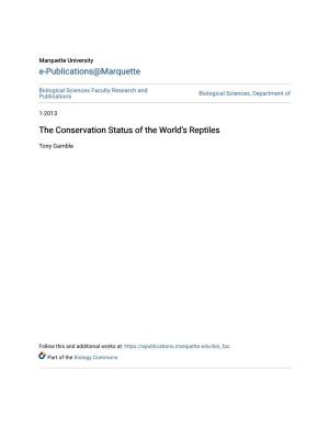 The Conservation Status of the World's Reptiles