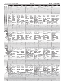 Sunday Morning Grid 7/19/15 Latimes.Com/Tv Times