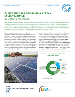 Filling the Skill Gap in India's Clean Energy Market