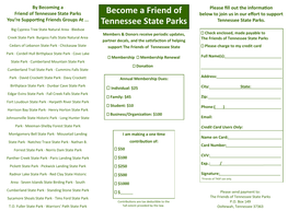 Become a Friend of Tennessee State Parks