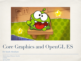 Core Graphics and Opengl ES Dr