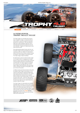 4.6 Nitro Power, Trophy Truggy Tough!