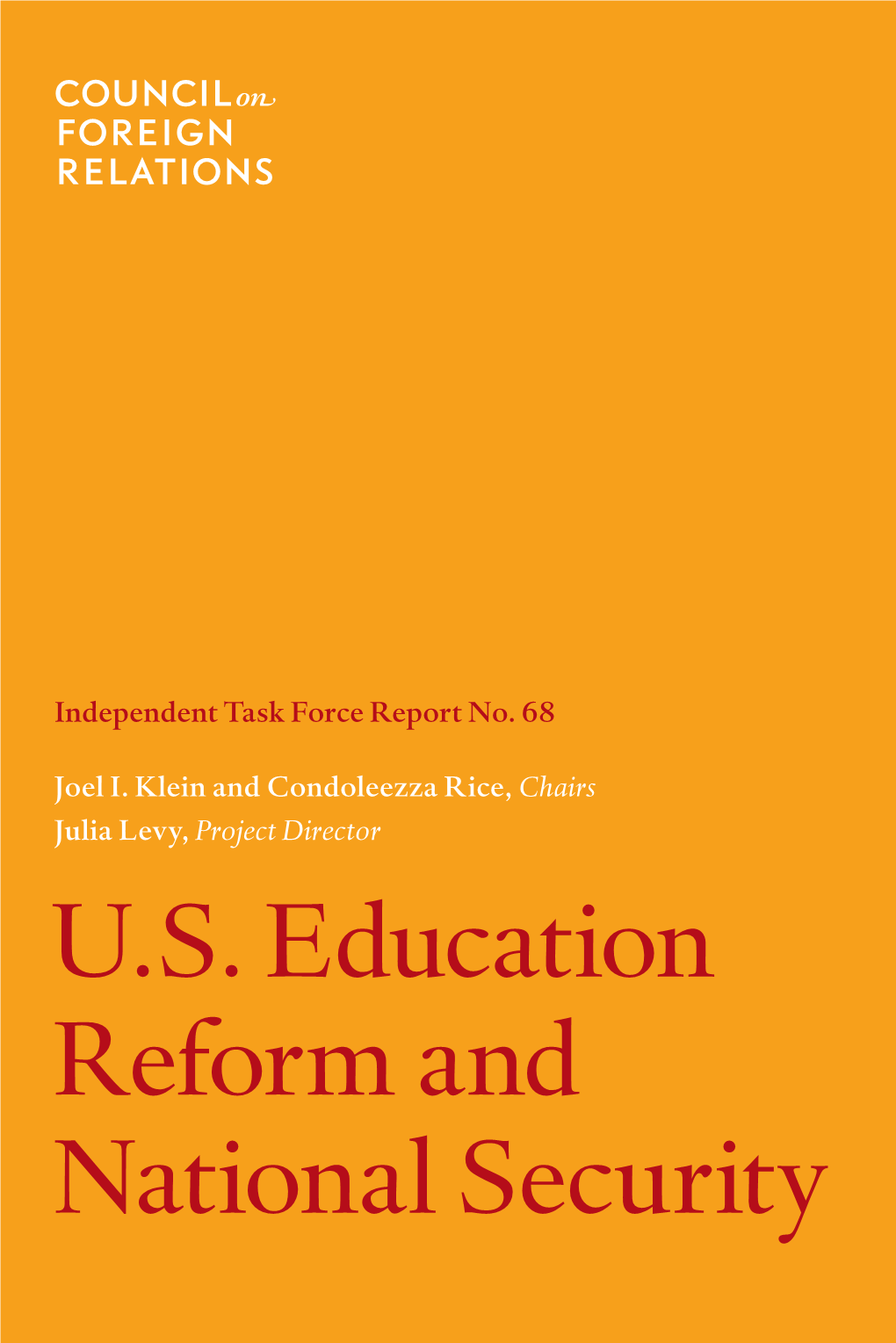 US Education Reform and National Security