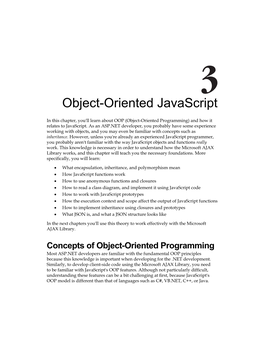 Object-Oriented Javascript