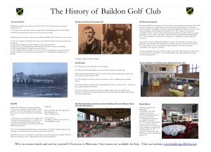 To View the History of Baildon Golf Club