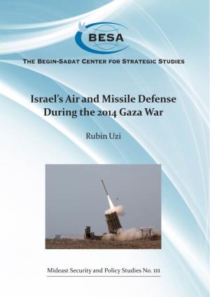 Israel's Air and Missile Defense During the 2014 Gaza