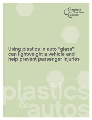 Using Plastics in Auto “Glass”
