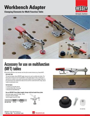 Workbench Adapter Clamping Elements for Multi Function Table