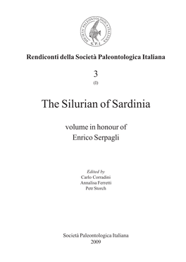 The Silurian of Sardinia