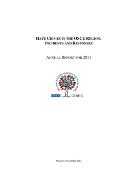 Hate Crimes in the Osce Region: Incidents And