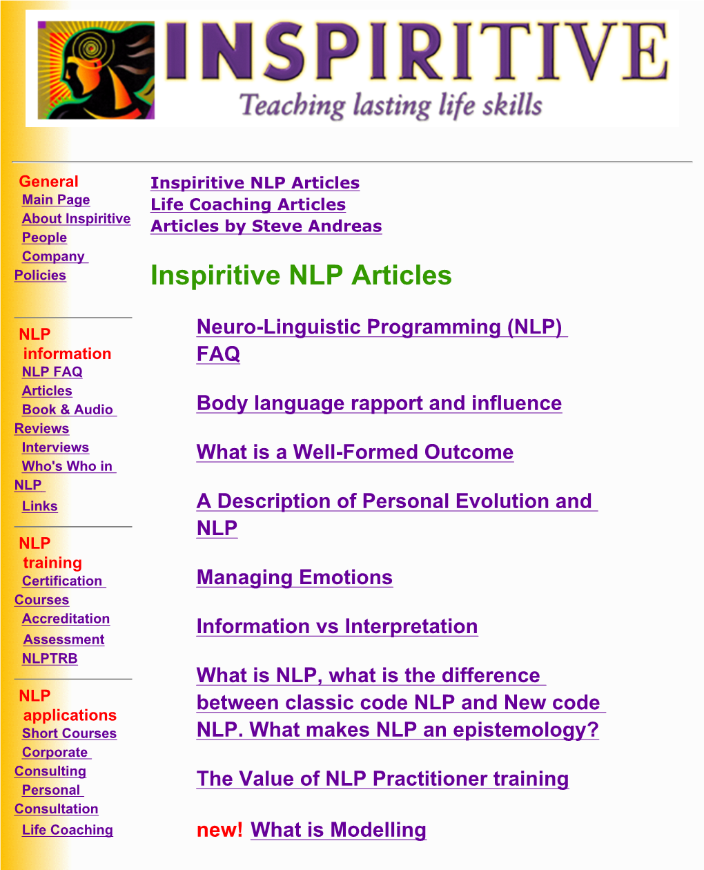 ! NLP Articles Neuro Linguistic Programming!