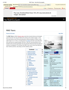 RMS Titanic - New World Encyclopedia