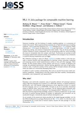 MLJ: a Julia Package for Composable Machine Learning