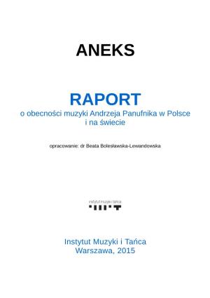 Aneks Raport