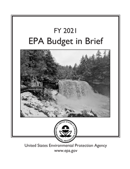 FY 2021 EPA Budget in Brief