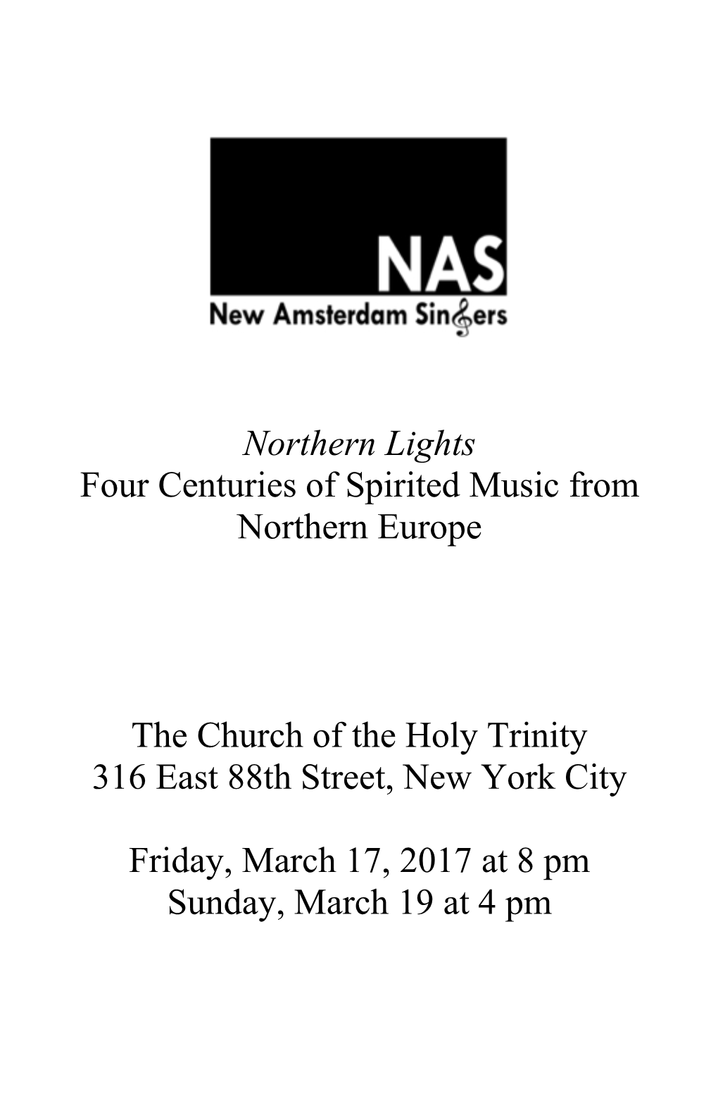 Northern Lights Four Centuries of Spirited Music from Northern Europe