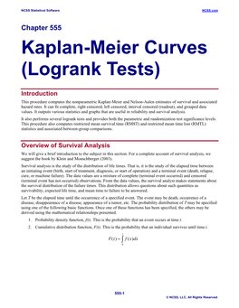 Kaplan-Meier Curves (Logrank Tests)