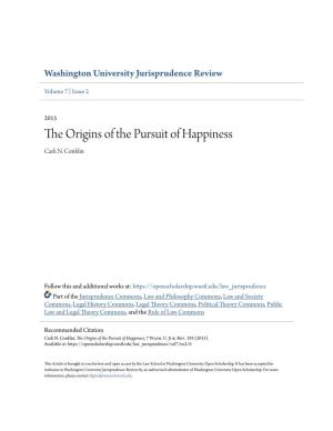 The Origins of the Pursuit of Happiness Carli N