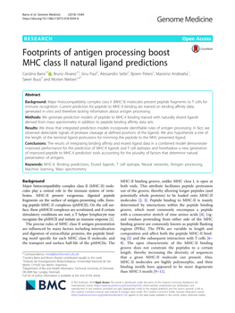 Footprints of Antigen Processing Boost MHC Class II Natural Ligand