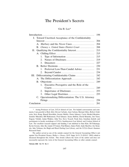 The Presidents Secret [PDF]