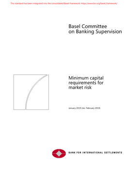 Minimum Capital Requirements for Market Risk