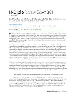 H-Diplo REVIEW ESSAY 301 13 January 2021