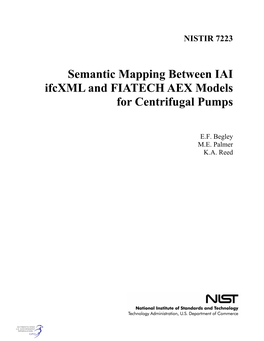Semantic Mapping Between IAI Ifcxml and FIATECH AEX Models for Centrifugal Pumps