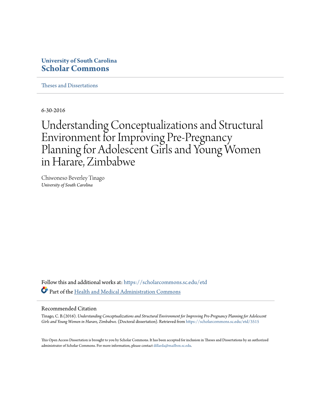 Understanding Conceptualizations and Structural Environment For