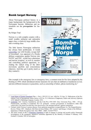 Bomb Target Norway