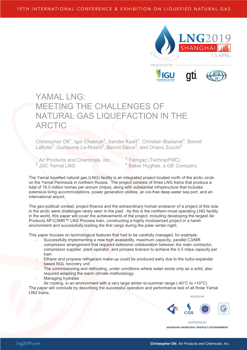 Yamal Lng: Meeting the Challenges of Natural Gas Liquefaction in the Arctic