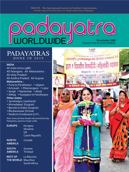 Padayatras Done in 2019