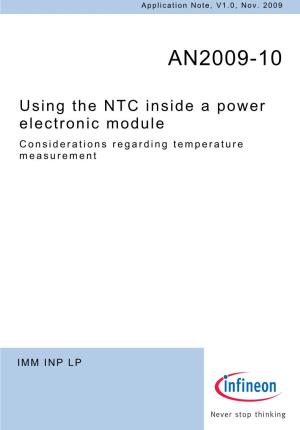 Using the NTC Inside a Power Electronic Module Considerations Regarding Temperature Measurement
