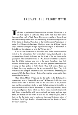 Preface: the Wright Myth