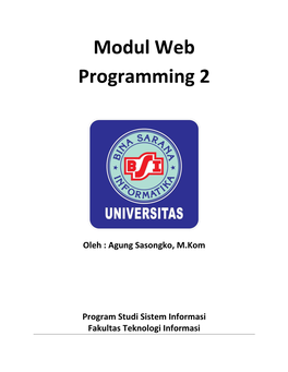 Modul Web Programming 2