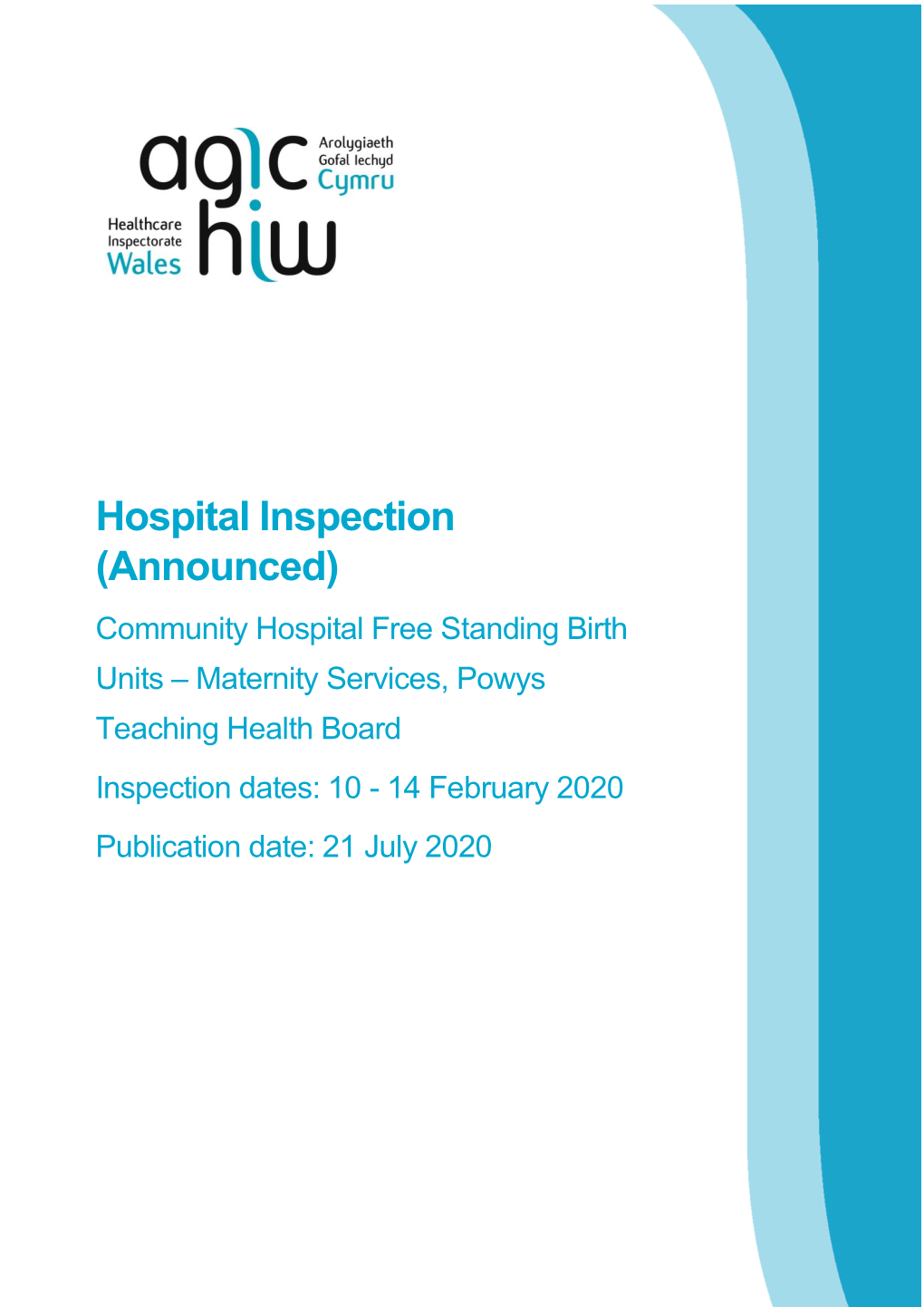 February 2020 – Hospital Inspection: Maternity Services