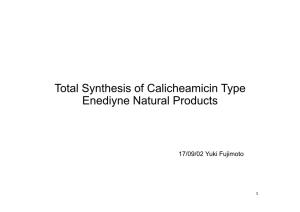 Total Synthesis of Calicheamicin Type Enediyne Natural Products
