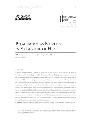 Pelagianism As Novelty in Augustine of Hippo