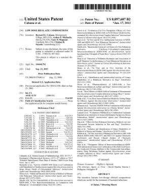 (12) United States Patent (10) Patent No.: US 8,097,607 B2 Cabana Et Al