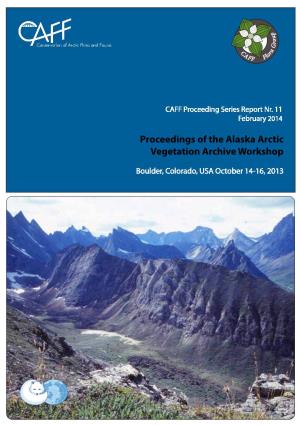Proceedings of the Alaska Arctic Vegetation Archive Workshop