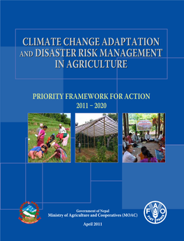 Climate Change Adaptation and Disaster Risk Management in Agriculture