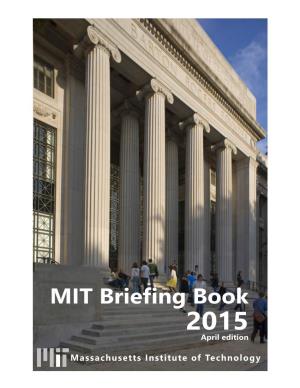 MIT Briefing Book 2015 April Edition
