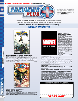 PREVIEWS Plus!